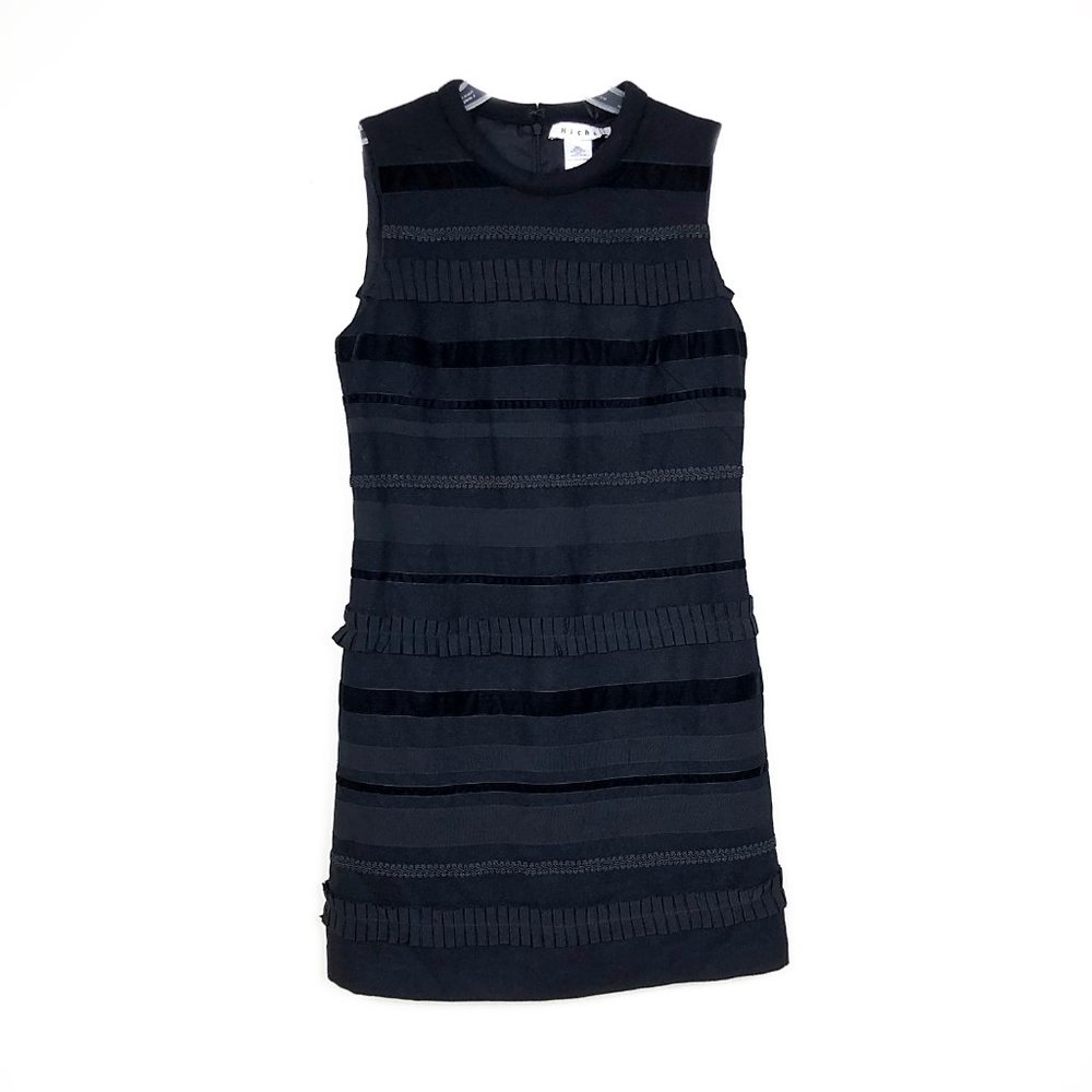 NWT Hiché Black Sleeveless Sheath Dress wt Pockets